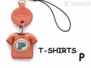 Tシャツ P （青） 携帯ストラップレザー 本革 VANCA/バンカクラフト革物語 40646