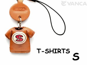 Tシャツ S （赤） 携帯ストラップレザー 本革 VANCA/バンカクラフト革物語 40849
