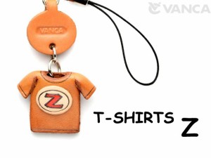Tシャツ Z （赤） 携帯ストラップレザー 本革 VANCA/バンカクラフト革物語 40856