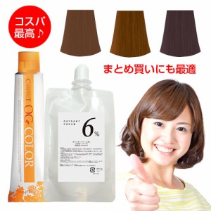 ケアテクトOGカラー オキシ 100ml セット ナプラ ナチュラル ブラウン プラチナシルバー アッシュ マット ベージュ カッパー レッド ピン