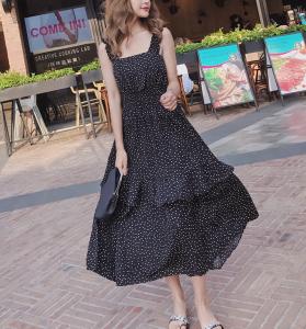 ドット ロング ワンピース ホワイトの通販｜au PAY マーケット