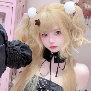 クラゲ型 ウィッグ lolita レディース フルウィッグ 小顔効果抜群 短髪 長髪 ロングウィッグ ゆめ可愛い 原宿風 かつら 巻き毛