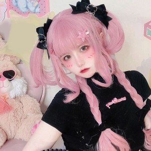 クラゲ型 ウィッグ lolita レディース フルウィッグ 小顔効果抜群 短髪 長髪 ロングウィッグ ゆめ可愛い 原宿風 かつら 巻き毛