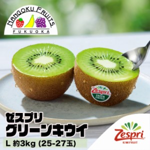 【予約販売】ニュージーランド産ゼスプリ・グリーンキウイL約3kg（25-27玉）