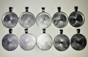 銀古美　10枚セット ミール皿　空枠 メタルセッティング　メタルミール 素材 デコ土台 