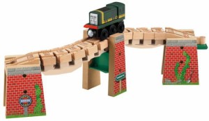 きかんしゃトーマス 木製レールシリーズ WRACKY TRACK　BRIDGE くねくね線路 と 橋 と パクストン Y4494