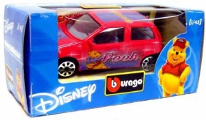 Disney (ディズニー) Burago 1/43 Winnie the Pooh Car ミニカー ダイキャスト 車 自動車 ミニチュア 模