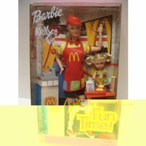 Barbie(バービー) and Kelly McDonald's (マクドナルド) Fun Time! Dolls Set (2001) ドール 人形 フィギ