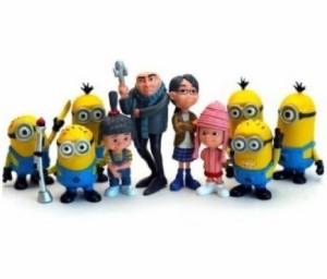 Triline Cute Newest Despicable Me 2 (怪盗グルーのミニオン危機一髪) Movie Cute フィギュアs PVC Doll