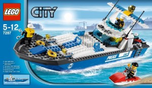 Lego- City 7287 Police Boat フィギュア ダイキャスト 人形