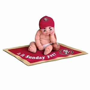 【アシュトンドレイク】NFL Licensed San Francisco 49ers #1 Fan Baby Doll /赤ちゃん人形/ベビードール