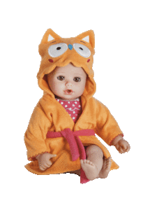 【アドラ】入浴赤ちゃんフクロウ/Adora赤ちゃん人形/ベビードール/抱き人形