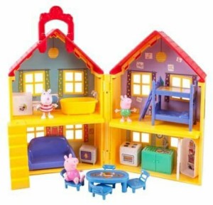 ペッパピッグ プレイハウス セット 人形付き Peppa Pig Peppa's Deluxe House Play Set with 3 Figures