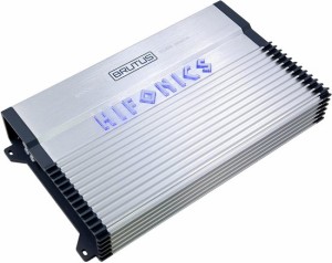 Hifonics BXX1600.4 1600W RMS 4チャンネル ステレオ スピーカー アンプ Brutus カーオーディオ, Chrome