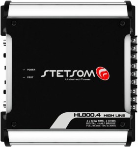 Stetsom HL 800.4 2 Ohms 4 チャンネル 800W Class D フルレンジ アンプ