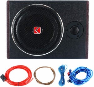 8" 600W Active Under Seat Car Sub Woofer ステレオ Power アンプ エンクロージャー スピーカー