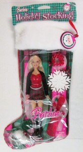 Barbie バービー2007ホリデーストッキングセット - ペンダントとのクリスマス服のバービー人形