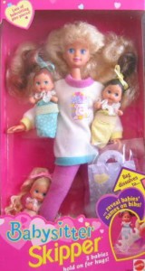 Barbie バービーベビーシッタースキッパードールW 3ベイビー！ （1994）