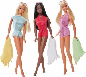 Barbie バービーシグネチャーマリブバービー＆フレンズヴィンテージリプロダクションギフトセット、PJとクリスティレプロドールズの水着