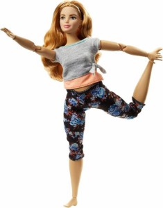 Barbie 22のジョイントとヨガの服、花、盛り上がりで人形を動かすために作られたバービー