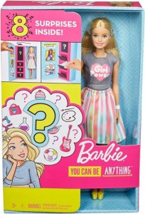 Barbie 2つのキャリアのルックスを持つバービー人形は、ボックス化で発見する8つの服とアクセサリーの驚きを特徴とし、3-7歳の贈り物で発