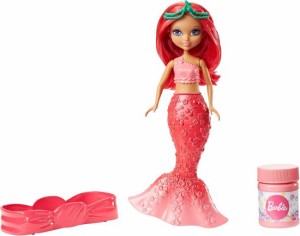 Barbie バービードリームトピアバブル 'n楽しい人魚の赤い人形