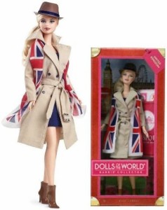 Barbie 2012 バービー Dolls of the World、イギリス /イングランド /英国パスポートピンクラベル