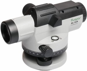 Huepar 32x Automatic Optical Level with Self-Leveling Magnetic Dampened Compensator and Transport Lock, Height/Distance/Angle Me