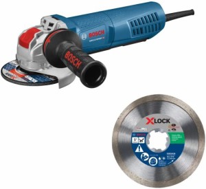 BOSCH ボッシュ GWX13-50VSP 5 In. X-LOCK Variable-Speed Angle Grinder with Paddle Switch with BOSCH ボッシュ DBX543S 5 In. X-LOCK