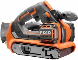 RIDGID 18-Volt GEN5X Cordless Brushless 3 in. x 18 in. Belt Sander (Tool-Only) with Dust Bag and (1) 80 Grit Sanding Belt