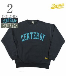 BARNS バーンズ 裏毛|クルーネック|スウェット『ATHLETIC CREW SWEAT COU』【アメカジ・カレッジ】BR-24101