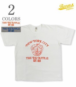 BARNS バーンズ 半袖|丸胴|ピグメント|プリントシャツ『Tube Pigment Dye T-Shirt NYC Big Apple』【アメカジ・カレッジ】BR-24245