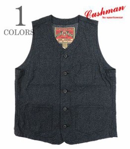 CUSHMAN クッシュマン ブラックシャンブレー|ワークベスト『BLACK CHAMBRAY WORK VEST』【アメカジ・ワーク】21893