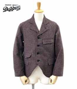 Dappers ダッパーズ ガンクラブチェック|サックジャケット『Classical 10’s Style 4Button Sack Jacket』【アメカジ・ワーク】1595