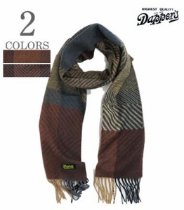 Dappers ダッパーズ V.FRAAS Made in Germany|アクリル|スカーフ|ランダムチェック『Random Check Cashmink Scarf』【マフラー・ストール