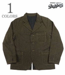 Dappers ダッパーズ ウールサージ|テーラーワークジャケット『Classical 3Button Tailored Work Jacket』【アメカジ・ワーク】1672