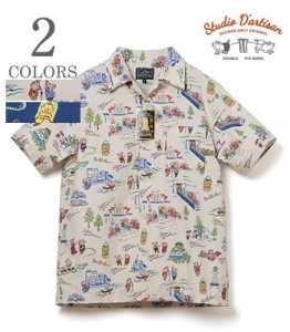 STUDIO DARTISAN ステュディオダルチザン 半袖|コットン|ビリケンコラボ|アロハシャツ『BILLIKEN Aloha Shirt』【アメカジ・アロハ】BILL