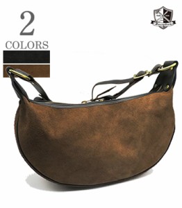 インセプション ラフアウト ホースハイド ショルダー ボディバッグ INCEPTION HORSEHIDE BANANA BAG Medium Rough Out IPHSB-03R