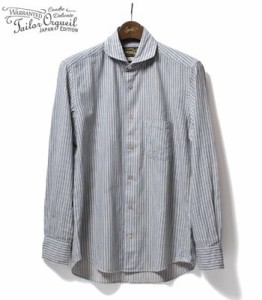 オルゲイユ 長袖 ワークシャツ ORGUEIL Blue Stripe Windsor Collar Shirt OR-5002B