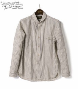 オルゲイユ 長袖 ワークシャツ ORGUEIL Stripe Shawl Collar Shirt OR-5007E