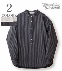 ORGUEIL オルゲイユ 長袖|ストライプ|バンドカラー|グランダット|グランパシャツ『Grandad Collar Shirt』【アメカジ・ワーク】OR-5098