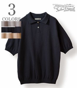 ORGUEIL オルゲイユ 半袖|ハイゲージ|コットンリネン|サマーニット|ポロシャツ『Cotton Linen Knit Polo Shirt』【アメカジ・ワーク】OR-