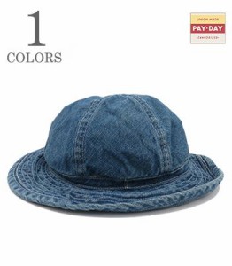 PAYDAY ペイデイ デニム|メトロ|アーミーハット『Vintage Denim Hat』【アメカジ・ワーク】PD2-AC-4