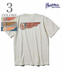 PHERROWS フェローズ 半袖|プリントTシャツ『RED CLOUD SST』【アメカジ・ワーク】23S-PT13