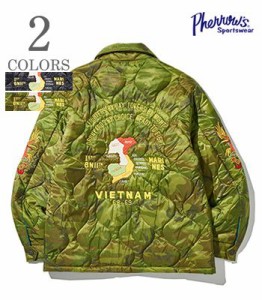 PHERROWS フェローズ ポンチョライナー|ベトナムジャンパー『Vietnam Liner Jacket VIETNAM MAP』【アメカジ・スカジャン】23W-PVJ1