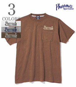 PHERROWS フェローズ 半袖|プリント|ポケットTシャツ『Pherrows POCKET TEE』【アメカジ・ワーク】24S-PPT2