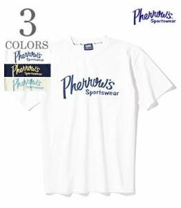 PHERROWS フェローズ 半袖|ロゴ|プリントTシャツ『Pherrows Logo SST』【アメカジ・カレッジ】24S-PT1