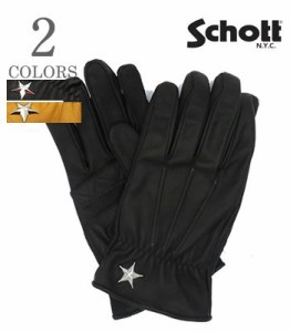 Schott ショット レザーグローブ|手袋|COW HIDE|782-3970029『ONESTAR SUMMER GLOVE』【アメカジ・モーターサイクル】3169030