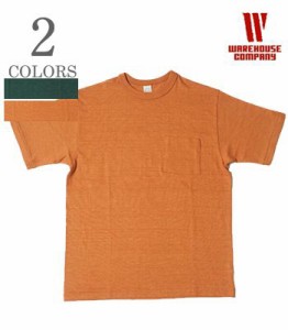 WAREHOUSE ウエアハウス 23SS限定色|半袖|無地|粗挽きスラブ糸|シャドーボーダー|POCKET TEE『ポケットTEE』【アメカジ・カレッジ】4601-