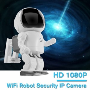 1080P  HD WIFI ワイヤレス ロボット型 ナイトビジョンつき セキュリティーIPカメラ
